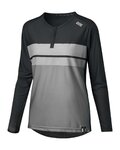 IXS maillot de verano de manga larga - FLOW LITE 1.0 W - negro/gris