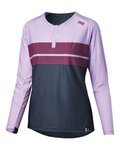 IXS maillot de verano de manga larga - FLOW LITE 1.0 W - blanco/rosa/azul