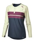 IXS maillot de verano de manga larga - FLOW LITE 1.0 W - amarillo/granate/azul