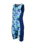 ZONE3 monos - KID'S DIGITAL PRINT TRISUIT  - azul