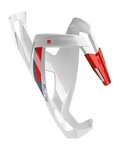 ELITE cesto para botellas - CUSTOM RACE PLUS - blanco/rojo