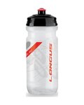 LONGUS botella de agua - TESA 600ml - transparente/rojo