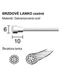 LONGUS cable de freno -  ROAD - plateado