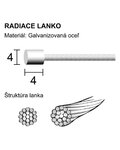 LONGUS alambre radiante - SHIFT - plateado