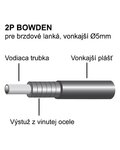 LONGUS bowden - 2P OEM - negro