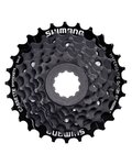 SHIMANO casete - CASSETTE HG200 7 12-28 - negro