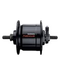 SHIMANO buje delantero con dinamo - DHC3000 36 - negro