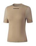 SHIMANO Camiseta de manga corta - VERTEX SS - beige