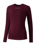 SHIMANO camiseta de manga larga - VERTEX LONG - granate