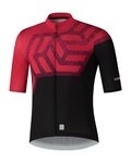 SHIMANO jersey de manga corta - BREAKAWAY - rojo/negro