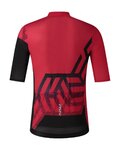 SHIMANO jersey de manga corta - BREAKAWAY - rojo/negro