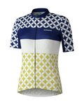 SHIMANO jersey de manga corta - MIZUKI - blanco/azul