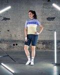 SHIMANO jersey de manga corta - MIZUKI - blanco/azul