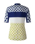 SHIMANO jersey de manga corta - MIZUKI - blanco/azul