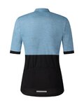 SHIMANO jersey de manga corta - ELEMENT - azul claro/negro