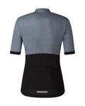 SHIMANO jersey de manga corta - ELEMENT - gris/negro