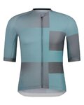 SHIMANO jersey de manga corta - VELOCE - azul claro