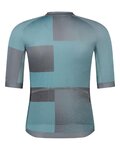SHIMANO jersey de manga corta - VELOCE - azul claro