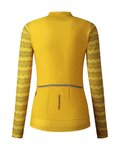SHIMANO maillot de invierno de manga larga - KAEDE PRINTED LONG - amarillo