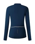 SHIMANO maillot de invierno de manga larga - KAEDE THERMAL LONG - azul