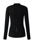 SHIMANO maillot de invierno de manga larga - ELEMENT LONG - negro