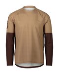 POC maillot de verano de manga larga - ESSENTIAL MTB - marrón