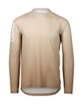 POC maillot de verano de manga larga - ESSENTIAL MTB LITE - marrón