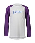 POC maillot de verano de manga larga - ESSENTIAL MTB - blanco/púrpura