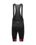 GORE pantalones cortos de tirantes - C5 OPTI - negro/rojo