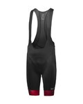 GORE pantalones cortos de tirantes - C5 OPTI - negro/rojo