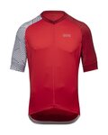 GORE jersey de manga corta - C5 - rojo/blanco