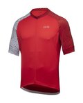 GORE jersey de manga corta - C5 - rojo/blanco