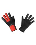 GORE guantes de dedos largos - M GWS THERMO - rojo/negro