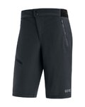 GORE pantalones cortos sin tirantes - C5 WMN - negro