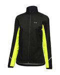 GORE chaqueta cortaviento - R3 PARTIAL GTX - negro/amarillo