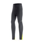 GORE pantalones largos sin tirantes - C3 THERMO - negro/amarillo