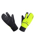 GORE guantes de dedos largos - GTX INFINIUM THERMO SPLIT - amarillo/negro