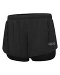 GORE pantalones cortos sin tirantes - SPLIT - negro