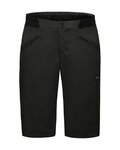GORE pantalones cortos sin tirantes - FERNFLOW - negro