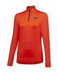 GORE camiseta de manga larga - EVERYDAY THERMO 1/4-ZIP WMN - naranja