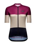 GORE jersey de manga corta - SPIRIT STRIPES - púrpura/negro/beige