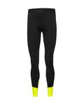 GORE pantalones largos sin tirantes - CONCURVE - negro/amarillo