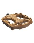 CRANKBROTHERS pedales - STAMP 0 SMALL - marrón