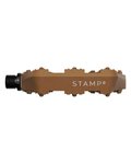 CRANKBROTHERS pedales - STAMP 0 SMALL - marrón