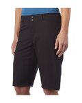 GIRO pantalones cortos sin tirantes - ARC SHORT W PLUS LINER - negro