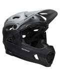 BELL casco - SUPER DH - gris/negro