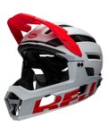 BELL casco - SUPER AIR R - blanco/rojo