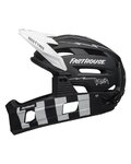 BELL casco - SUPER AIR R SPHERICAL - negro/blanco