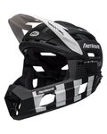 BELL casco - SUPER AIR R SPHERICAL - negro/blanco