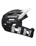 BELL casco - SUPER AIR R SPHERICAL - negro/blanco